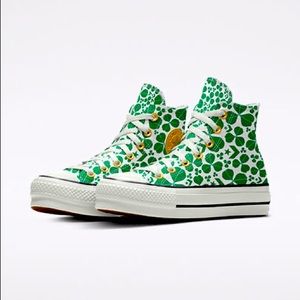 Custom Chuck Taylor’s Platform St Patrick’s Day One of a Kind